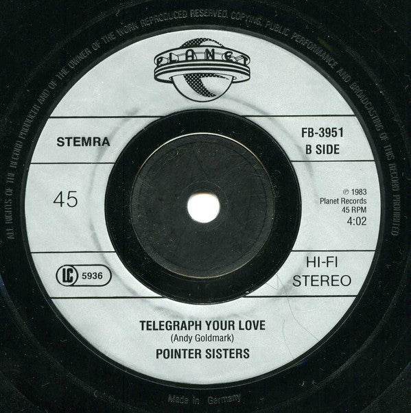 Pointer Sisters : Neutron Dance (7", Single)