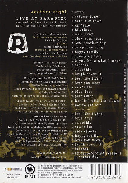 Racoon (4) : Another Night (DVD-V + CD, Album)