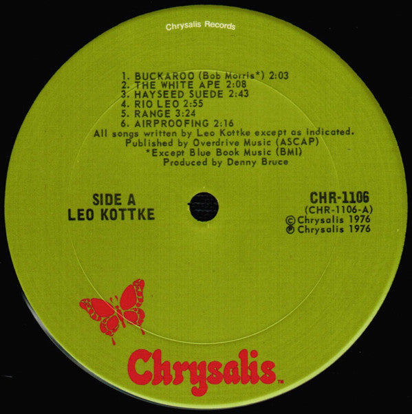 Leo Kottke : Leo Kottke (LP, Album, San)