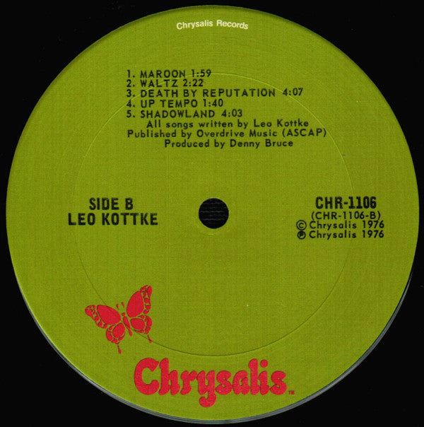 Leo Kottke : Leo Kottke (LP, Album, San)