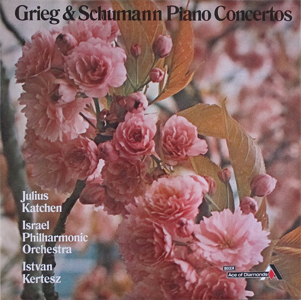 Edvard Grieg & Robert Schumann, Julius Katchen, Israel Philharmonic Orchestra, István Kertész : Piano Concertos (LP, RE)