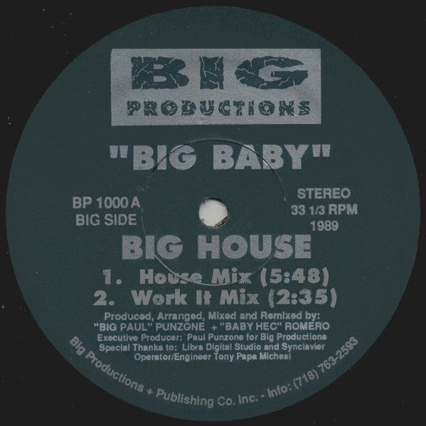 Big Baby : Big House (12")