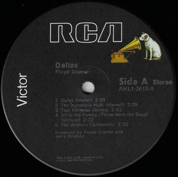 Floyd Cramer : Dallas (LP, Album, Ind)