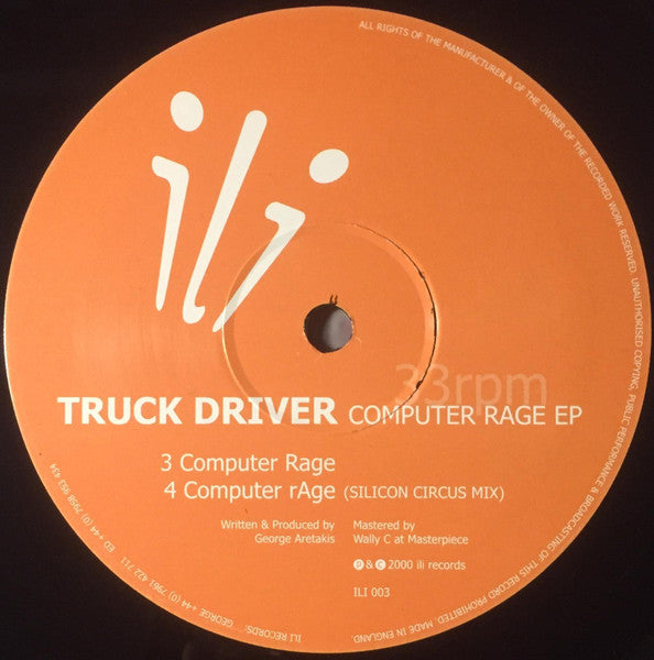 Truck Driver : Computer Rage EP (12")