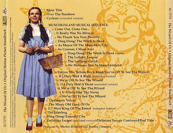 Various : The Wizard Of Oz (Original Motion Picture Soundtrack) (CD, Album, RE)