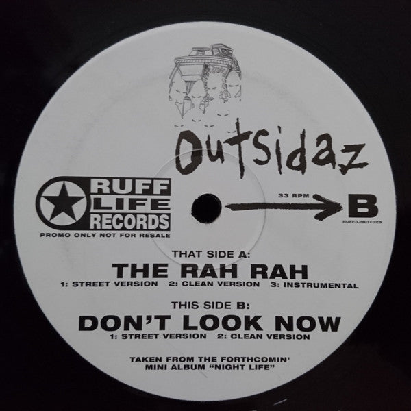 Outsidaz : The Rah Rah / Don't Look Now (12", Promo)