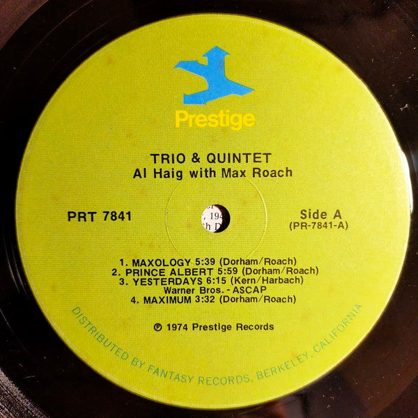 Al Haig : Trio And Quintet! (LP, Comp, RM, RP)