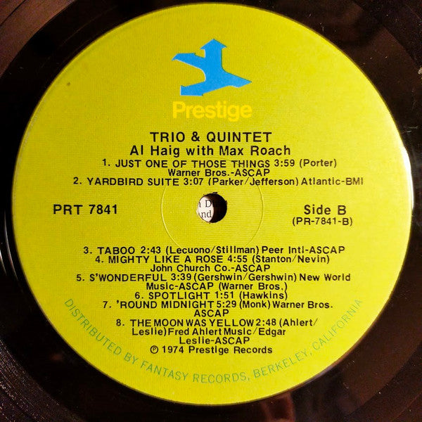 Al Haig : Trio And Quintet! (LP, Comp, RM, RP)