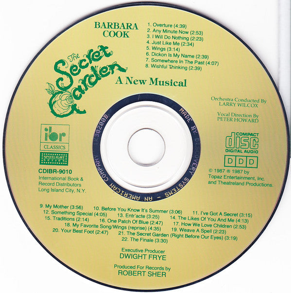 Barbara Cook, John Cullum, George Rose, Max Showalter, Judy Kaye : The Secret Garden - A New Musical (CD, Album)