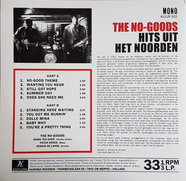 The No-Goods : Hits Uit Het Noorden (10", Album, Mono)