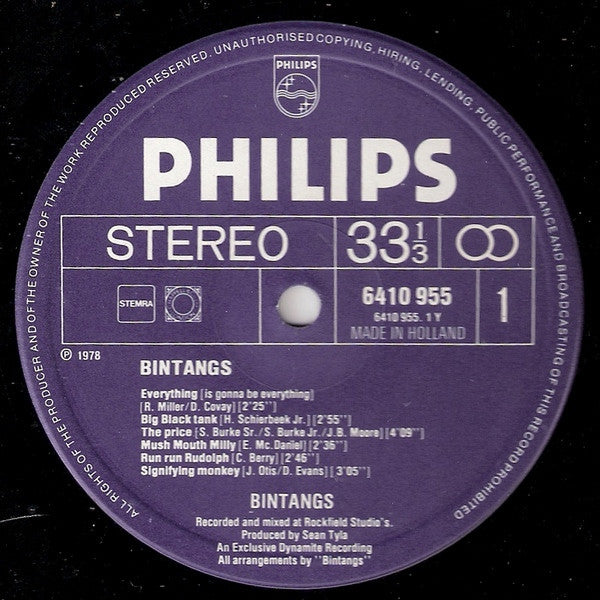 Bintangs : Bintangs (LP, Album)