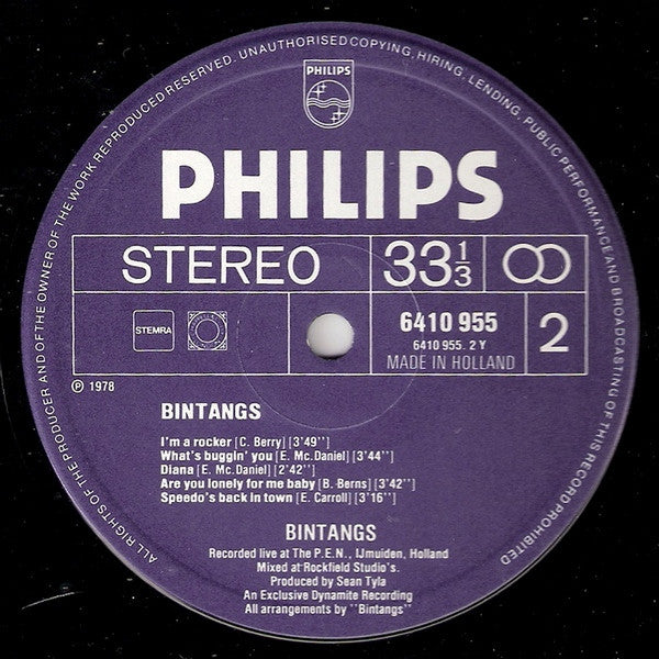 Bintangs : Bintangs (LP, Album)