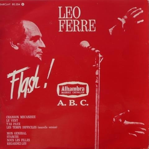 Léo Ferré : Flash ! Alhambra A.B.C. (10", Album)