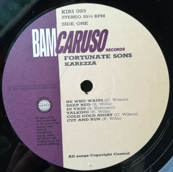 Fortunate Sons : Karezza (LP, Album)