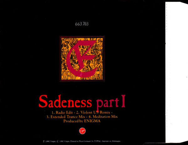 Enigma : Sadeness Part I (CD, Maxi)