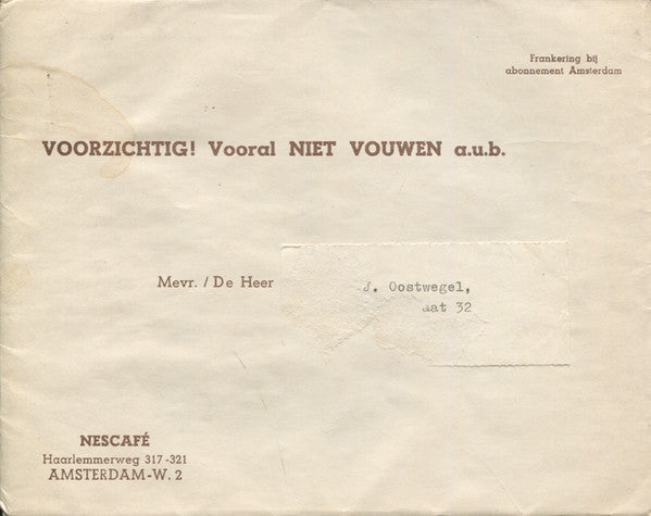 Max Woiski* : Nescafé Coffeeboatsong (Flexi, 6", S/Sided, Mono, Card, Pic)