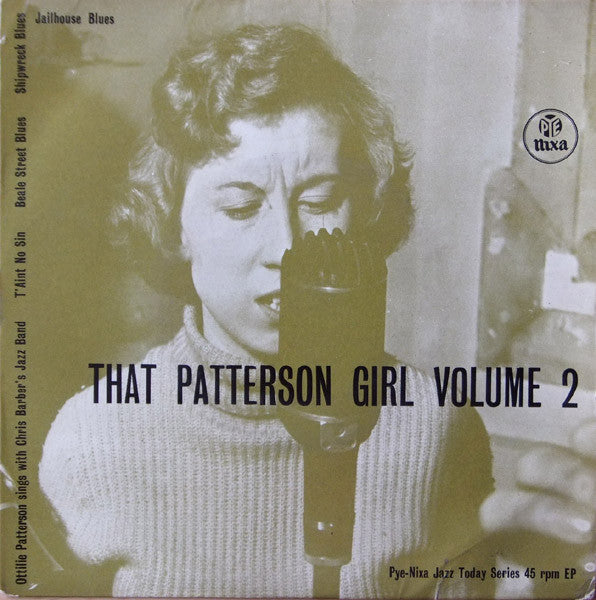 Ottilie Patterson Sings With Chris Barber's Jazz Band : That Patterson Girl Volume 2 (7", EP)
