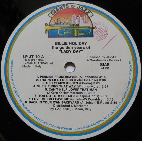Billie Holiday : Lady Day (LP, Comp)