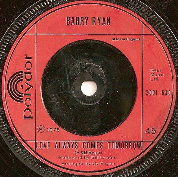 Barry Ryan : Eloise (7", Single)
