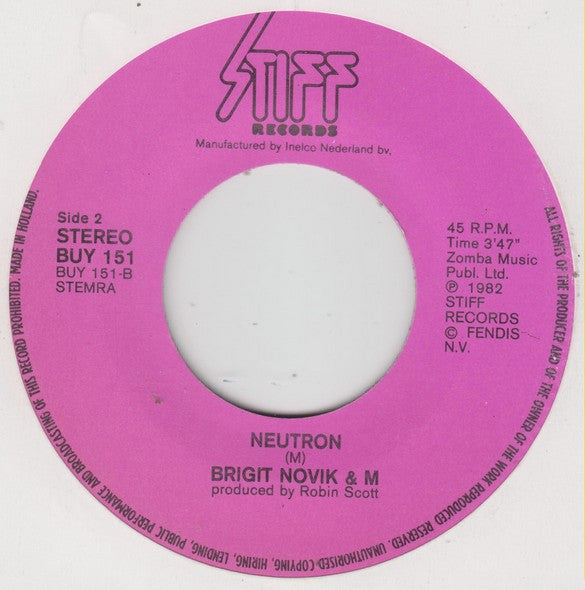 Brigit Novik & M (2) : Danube / Neutron (7", Single)