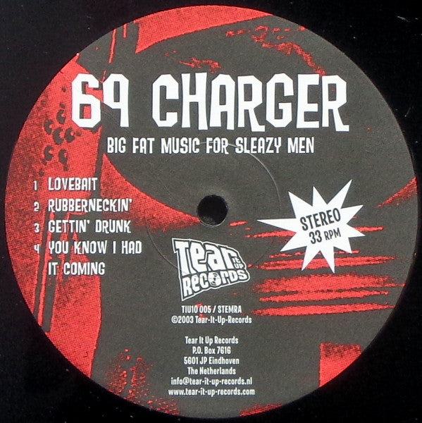 The Riots (4) & 69 Charger : Big Fat Music For Sleazy Men (10", Ltd)