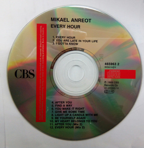 Mikael Anreot : Every Hour (CD, Album)
