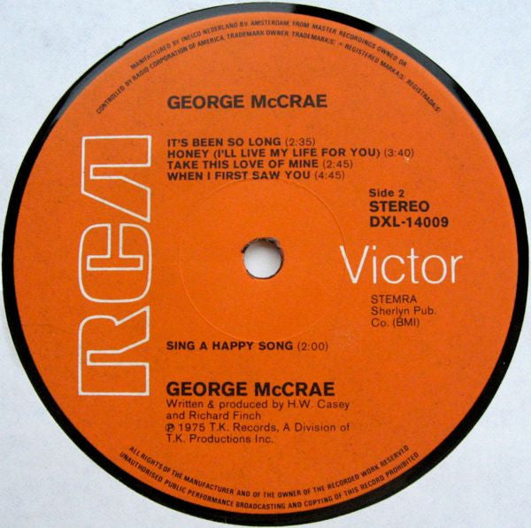 George McCrae : George McCrae (LP, Album)