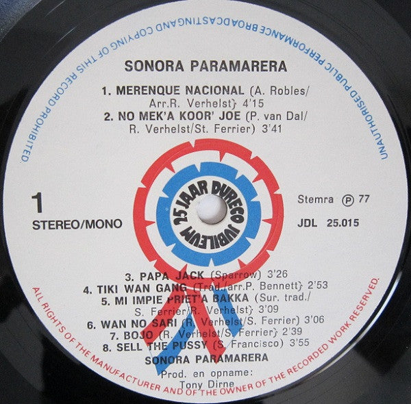 Sonora Paramarera : The Best Of Sonora Paramarera (LP, Comp)