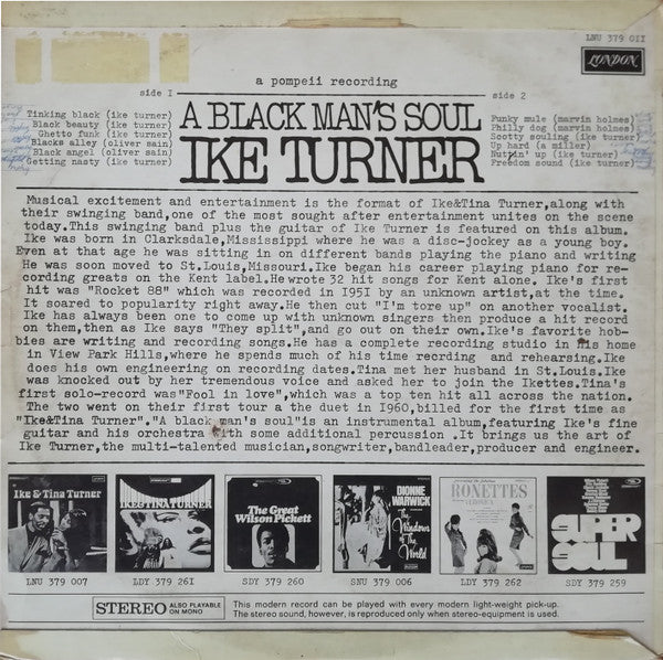 Ike Turner : A Black Man's Soul (LP, Album)