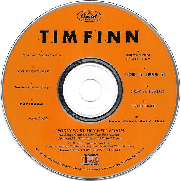 Tim Finn : Tim Finn (CD, Album)