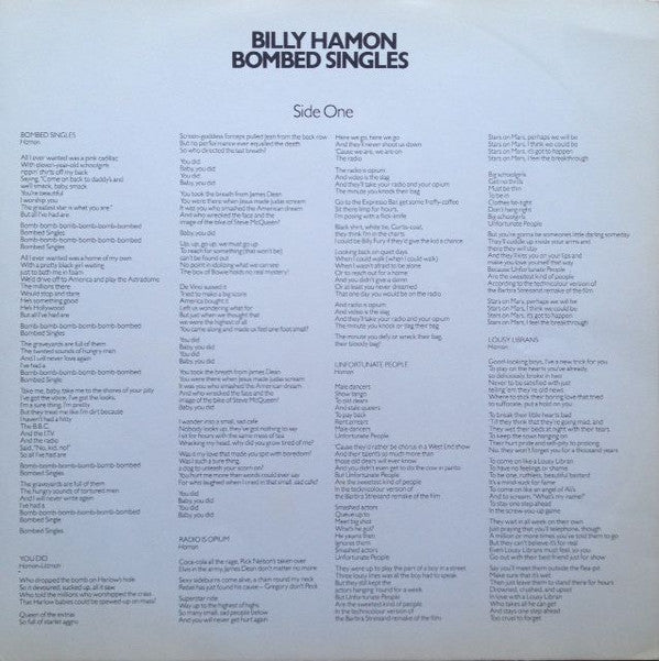 Billy Hamon : Bombed Singles (LP)