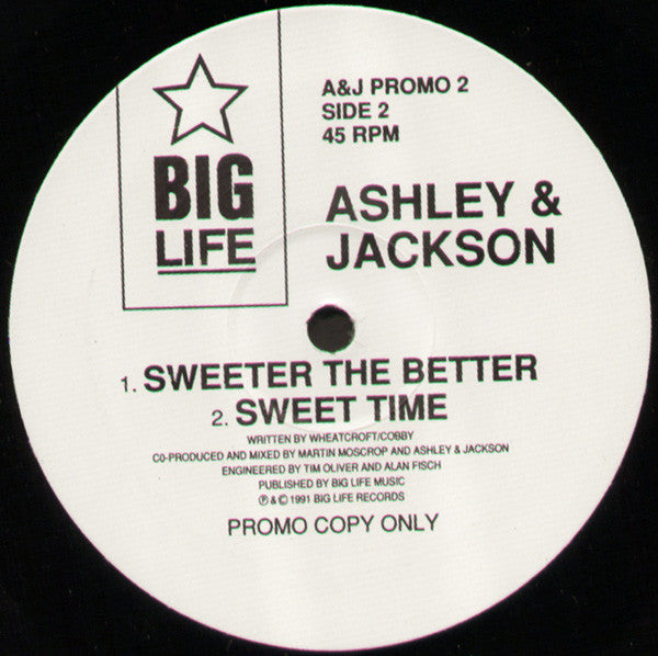 Ashley & Jackson : Sweet Time (12", Promo)