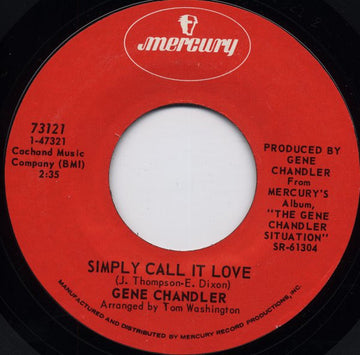 Gene Chandler : Simply Call It Love (7", Phi)