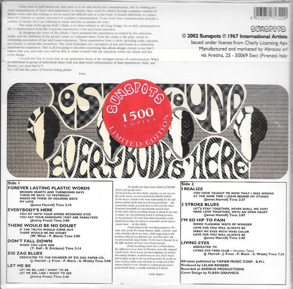 Lost And Found : Everybody's Here (CD, Album, Ltd)