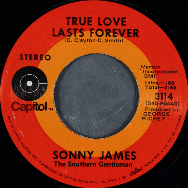 Sonny James : Bright Lights, Big City (7", Los)