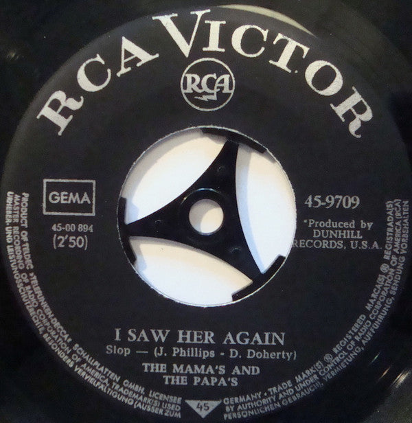The Mamas & The Papas : I Saw Her Again / Even If I Could (7", Single)