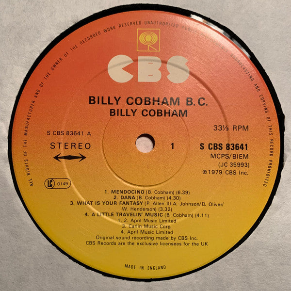 Billy Cobham : B.C. (LP, Album)