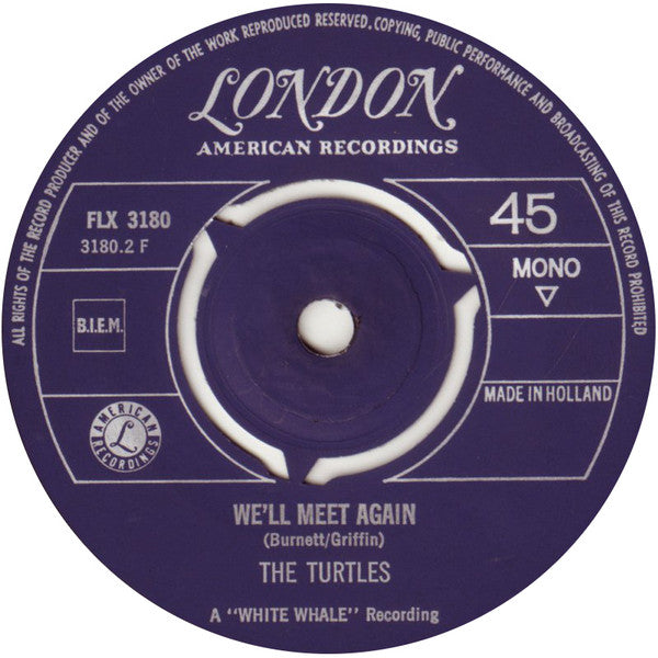 The Turtles : Happy Together / We'll Meet Again (7", Single, Mono)