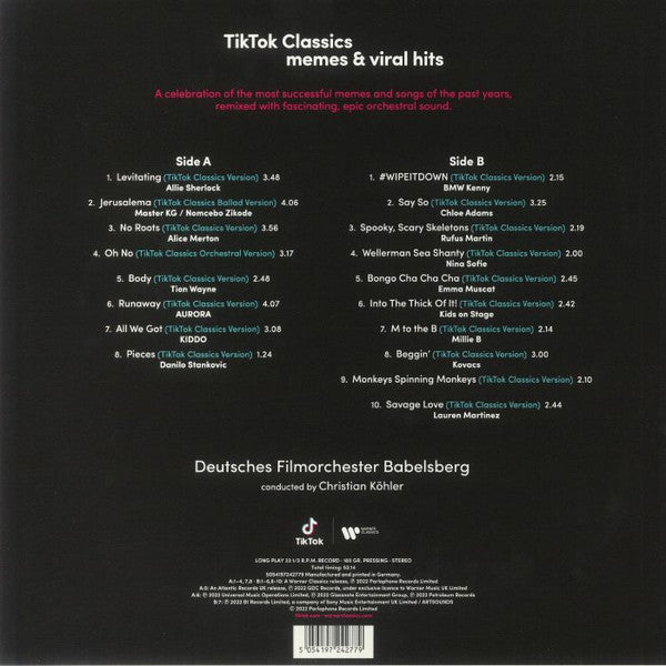 Deutsches Filmorchester Babelsberg : Tiktok Classics: Memes & Viral Hits (LP)
