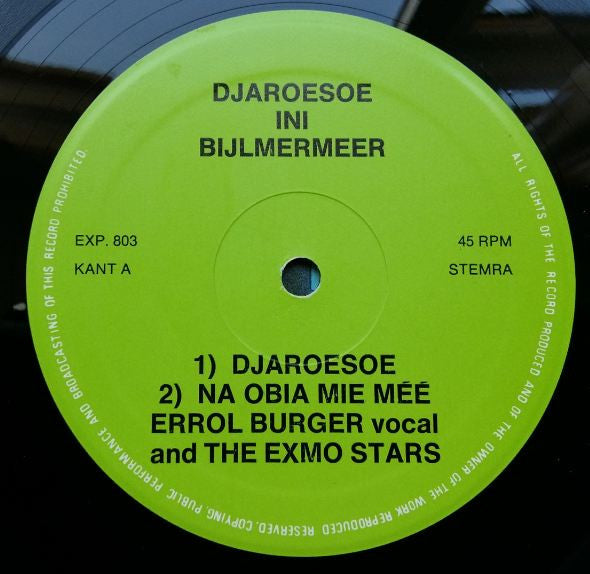 The Exmo Stars : The Best Of The Exmo Stars: Djaroesoe Ini Bijlmermeer (12")