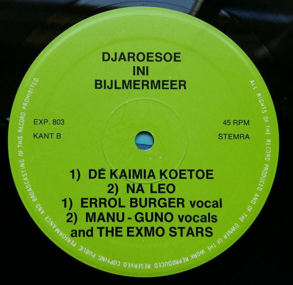 The Exmo Stars : The Best Of The Exmo Stars: Djaroesoe Ini Bijlmermeer (12")