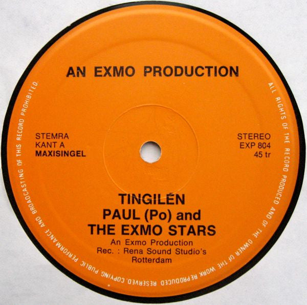 Paul van Dalen And The Exmo Stars : Tingilén (12", Maxi)