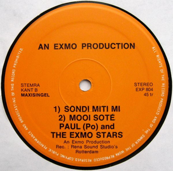 Paul van Dalen And The Exmo Stars : Tingilén (12", Maxi)