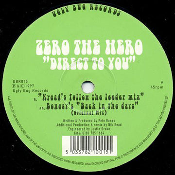 Zero The Hero : Direct To You (12")