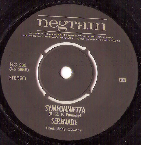 Serenade (3) : Symfonietta (7", Single)