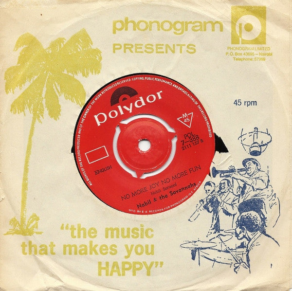 Nabil And The Savannahs : Karibuni Kenya (7", Mono)