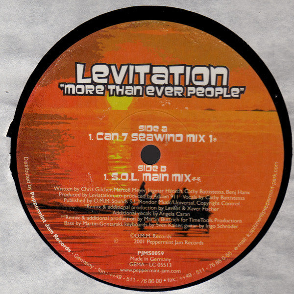 Levitation : More Than Ever People (2x12")