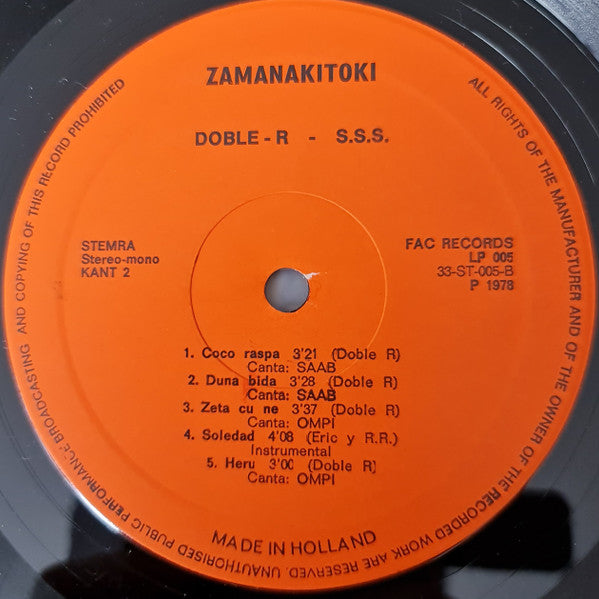 Doble R : Zamanakitoki (LP)
