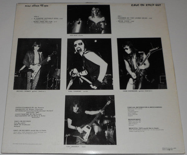 Mercyful Fate : Mercyful Fate (12", MiniAlbum, RP, Bla)
