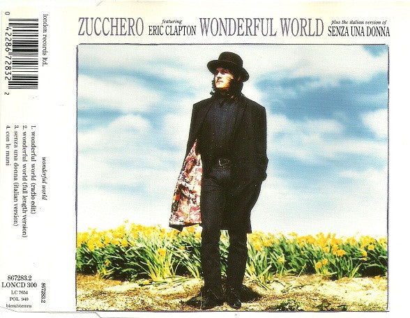 Zucchero Featuring Eric Clapton : Wonderful World (CD, Maxi)